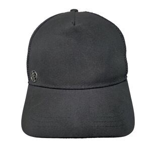 Gaiam Snapback Mesh Back Trucker Hat Black One Size Solid Adjustable